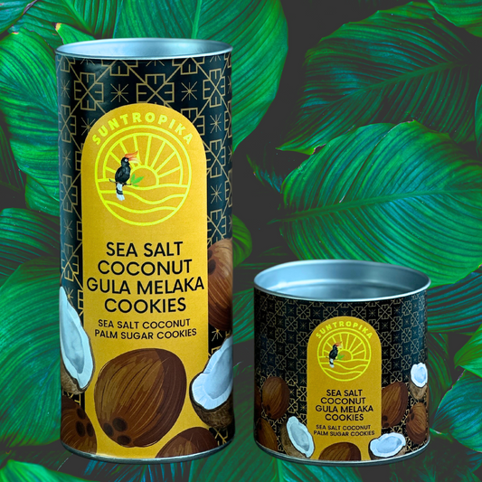 SunTropika Canister - Coconut Gula Melaka Cookies - The Skinny Bakers