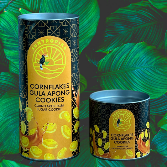 SunTropika Canister - Cornflakes Gula Apong Cookies - The Skinny Bakers