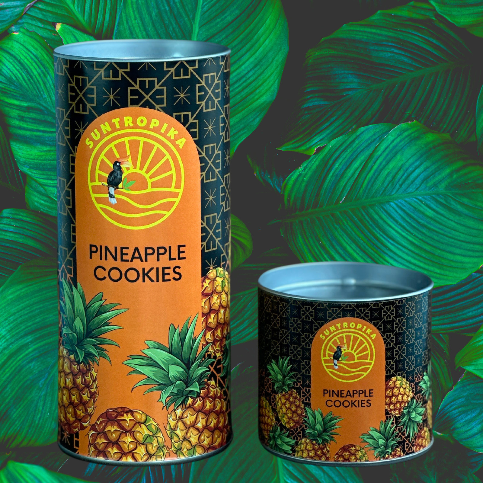 SunTropika Canister - Pineapple Cookies - The Skinny Bakers