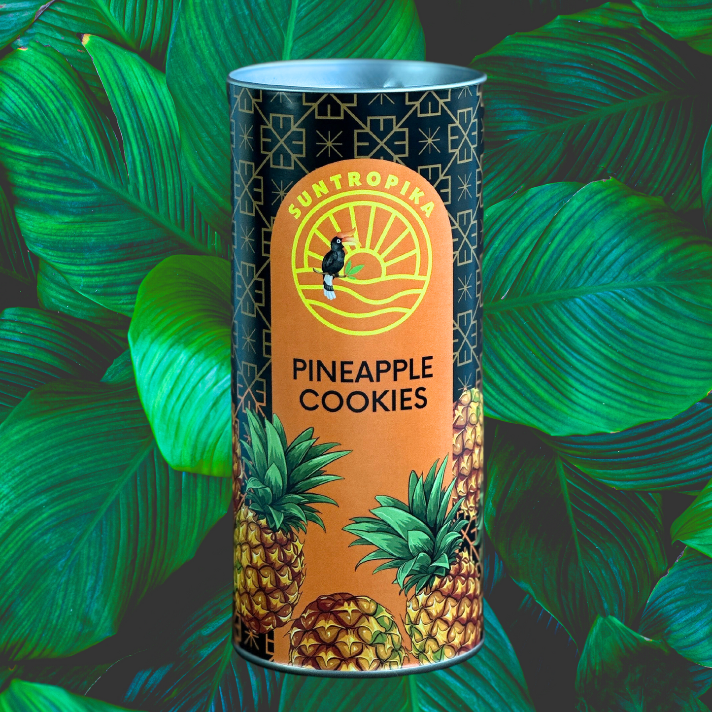 SunTropika Canister - Pineapple Cookies - The Skinny Bakers