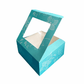 Blue Box (M) with Window, Fillers + Ribbon