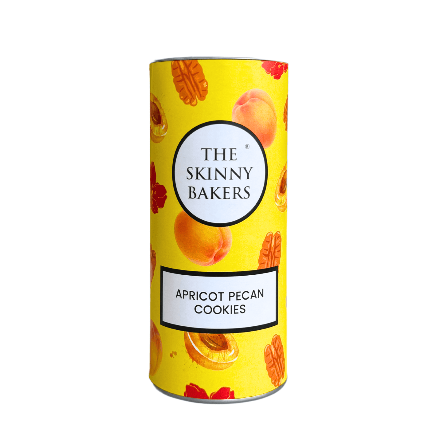 Canister - Apricot Pecan Cookies - The Skinny Bakers