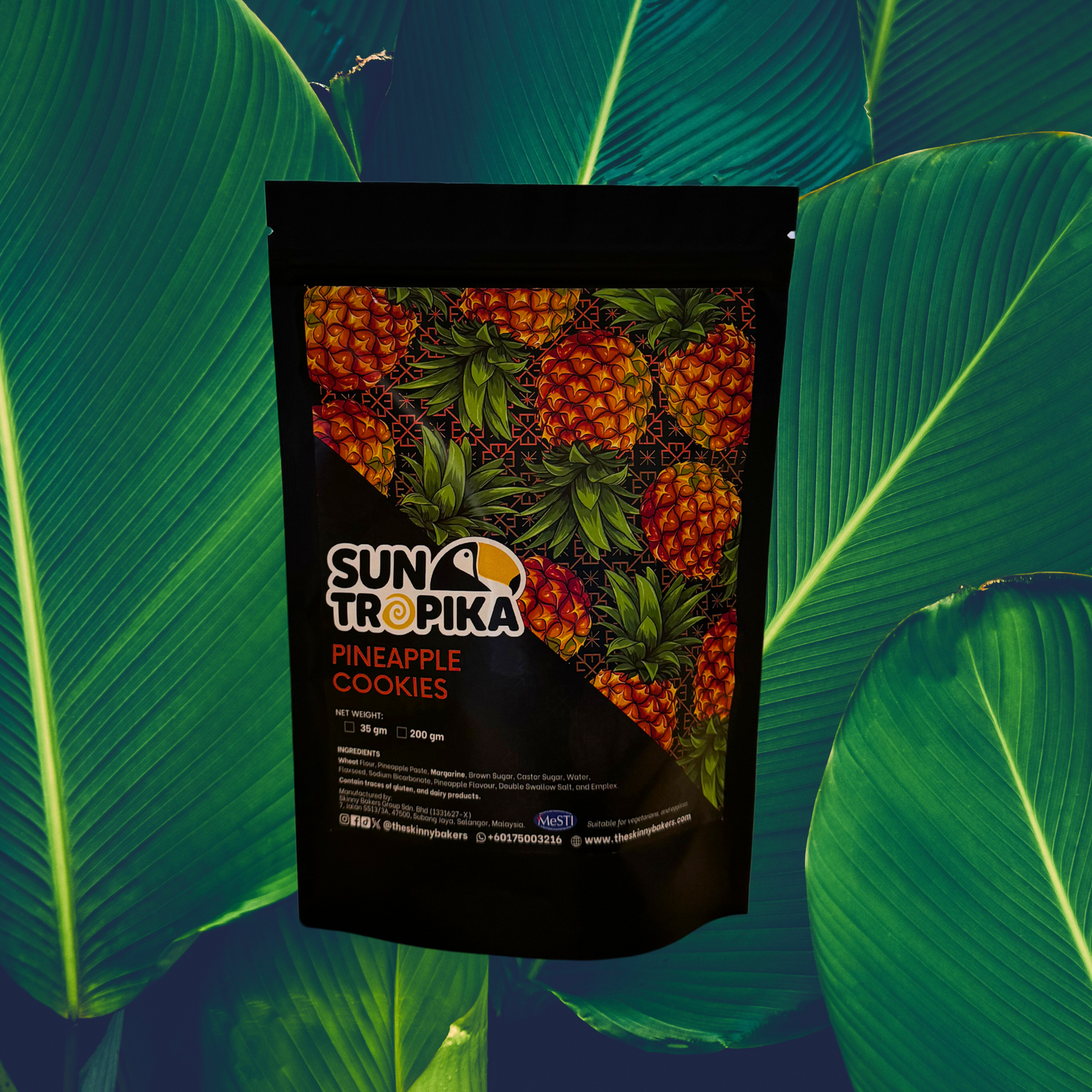 SunTropika Cookie Bag - Pineapple Cookies (35g)